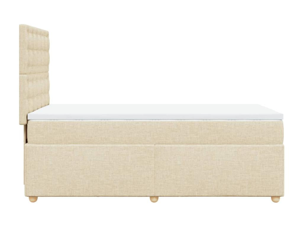 Bohometop bed base with mattress, Cream 80x200 cm, Fabric 36119TEFQ