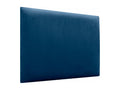 Bohometop Upholstered Headboard in High-Quality Velvet, Bohome Top, Composed of Interchangeable Self-Adhesive Panels, Blue, 160 cm, 10336UVKJ