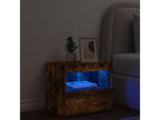 Bedside table with Bohometop LED, smoked oak, 50x40x45 cm, 18719NZAW