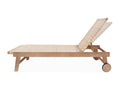 Set of 2 Bohometop wooden and resin sun loungers with caning and reclining backrest 71097TXYT