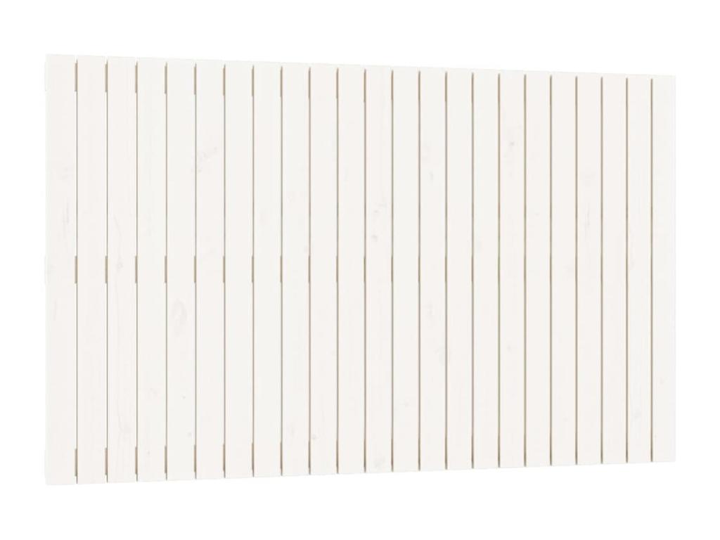 Wall-mounted headboard, white, 147x3x90 cm, solid pine wood, 68023LVBU