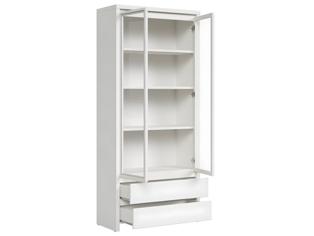 Bohometop White 2-Door 2-Drawer Sideboard 46114YAHZ