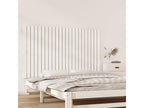 Wall-mounted headboard, white, 147x3x90 cm, solid pine wood, 68023LVBU
