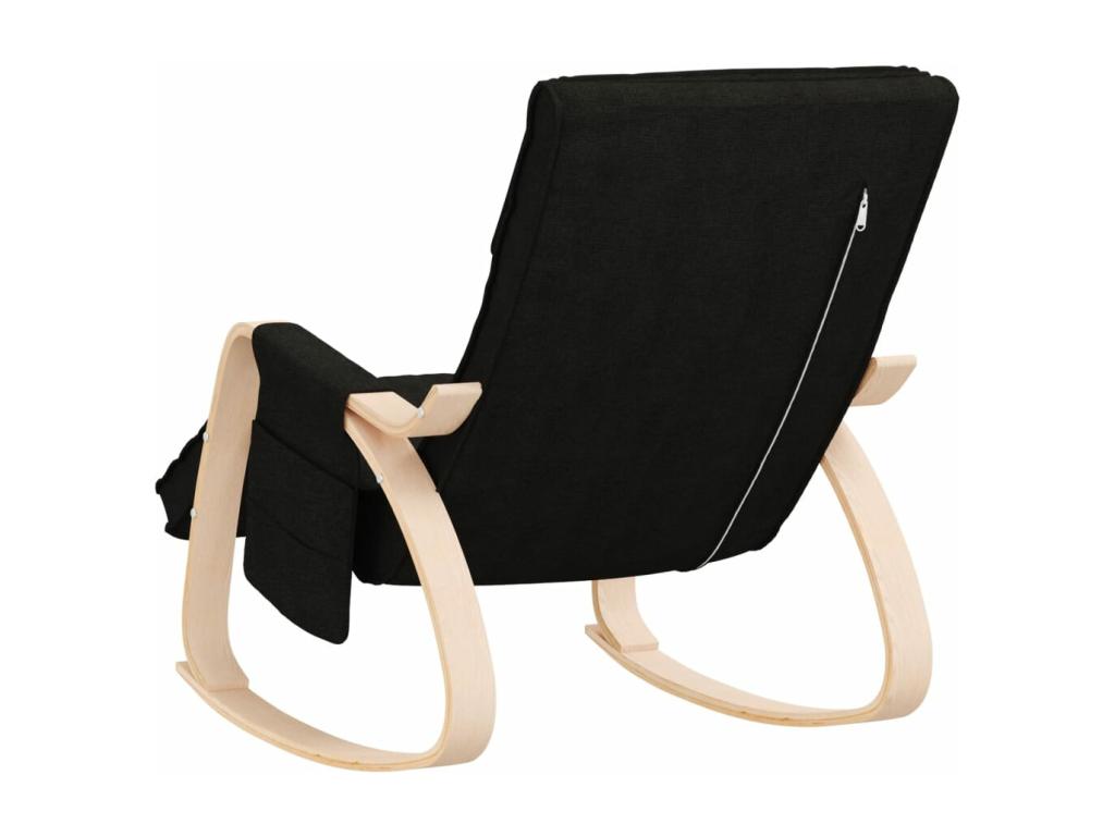 Black Fabric Rocking Chair 57131MQMA