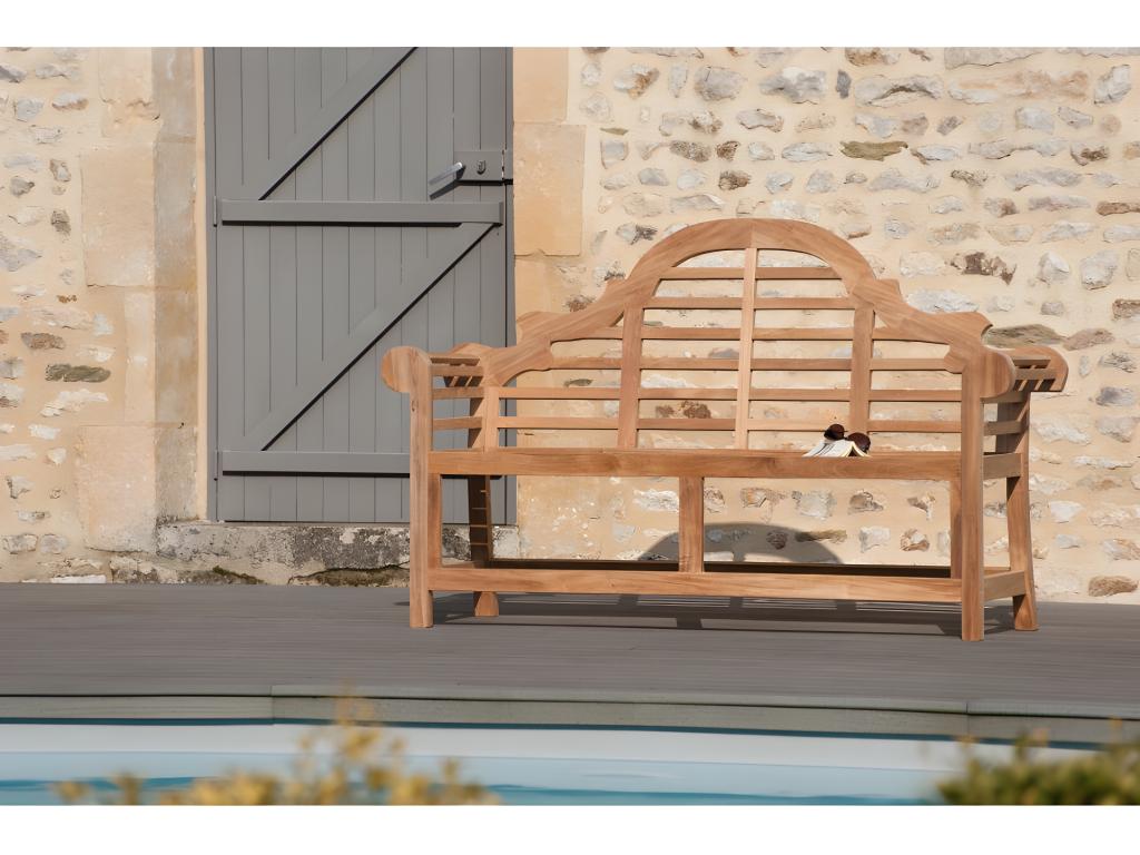 Bohometop - Bohometop garden bench in Teak wood 47621GUYE