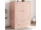 High pink sideboard 67x39x95 cm steel 98749ZHSB