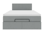 Homelumiere bed frame and light grey 120x200 cm fabric mattress