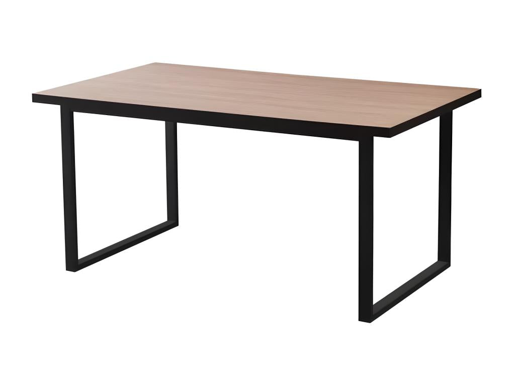 BELGRADE TABLE, OAK CLAW, BLACK METAL BASE, 160x90x75CM, 46920GUGW