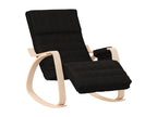 Black Fabric Rocking Chair 57131MQMA