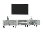White TV stand 180x31.5x40 cm engineered wood 33204UCUI