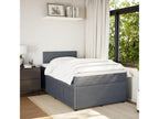 Bohometop bed base and dark grey 120x190cm velvet mattress 99192VEIW