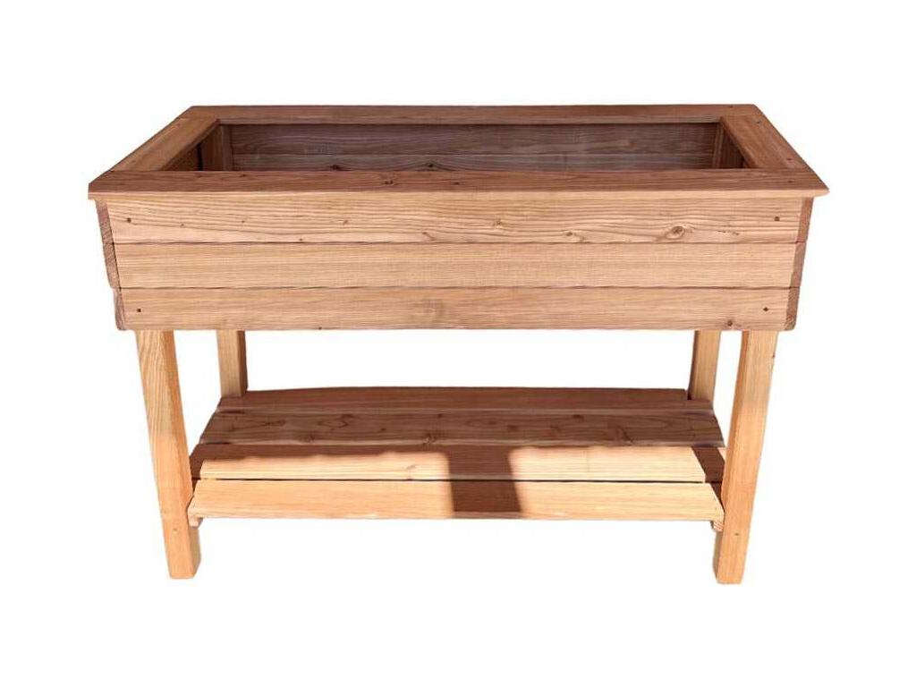 Larch vegetable garden on legs, sweet peas 00120FOEB