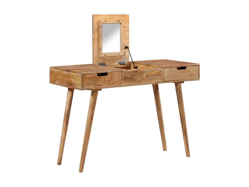 Dressing table 112x45x76 Solid mango wood 79320QSHT