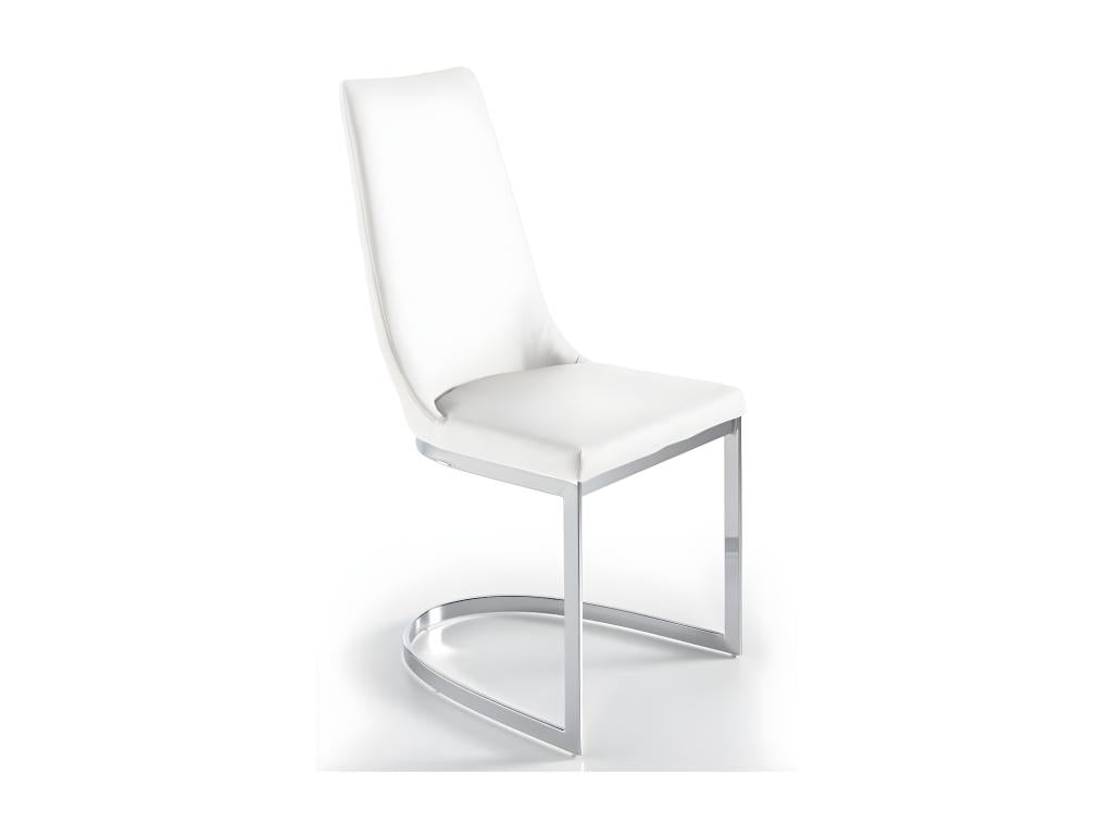 Bohometop designer chairs in faux leather and chrome-plated steel - Set of 4 - Color Bohometop 82 Bohometop 20066ZAST