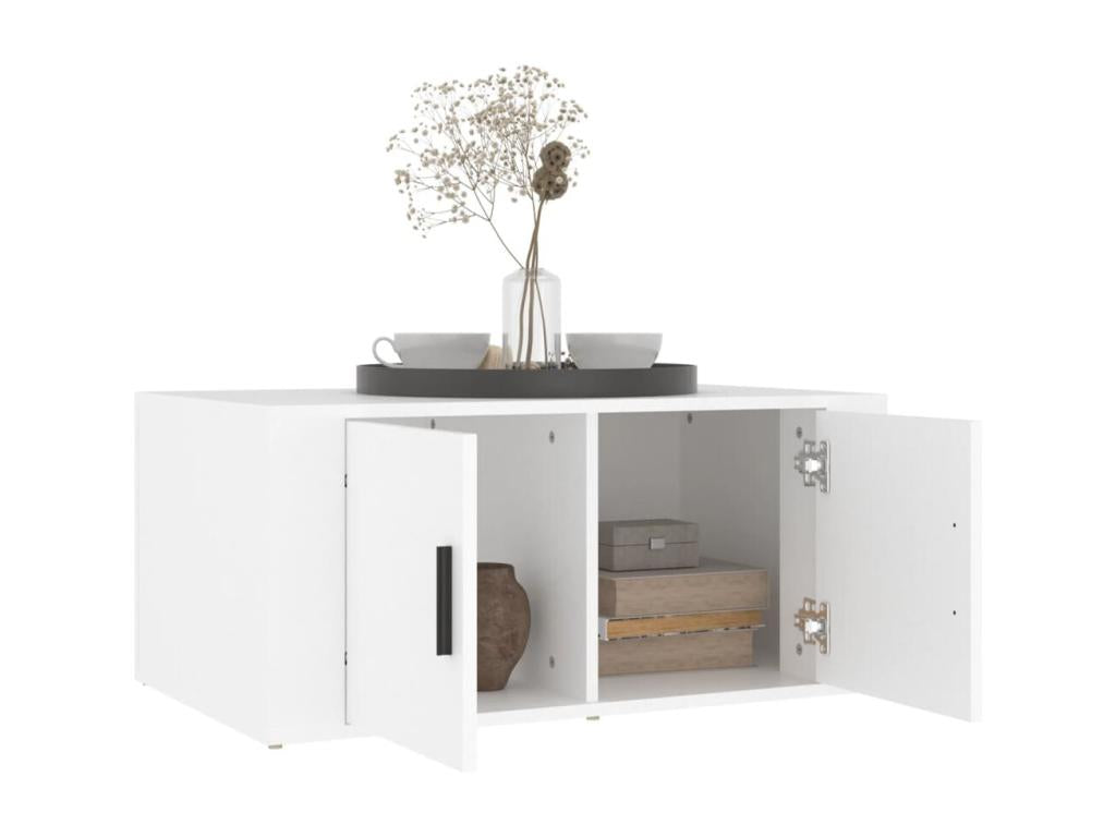 Coffee table, white, 80x50x36 cm, engineered wood, 73563FFAA