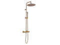 Bohometop II brushed copper thermostatic shower column - Bohometop 20672HUDB