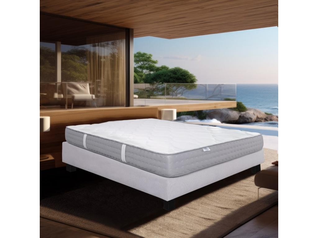 Luxury mattress, 20 cm high-density firm foam, independent sleeping zones, summer/winter side, 90x190cm