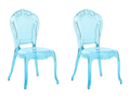 Set of 2 Bohometop dining chairs, light blue, 75106TSVG