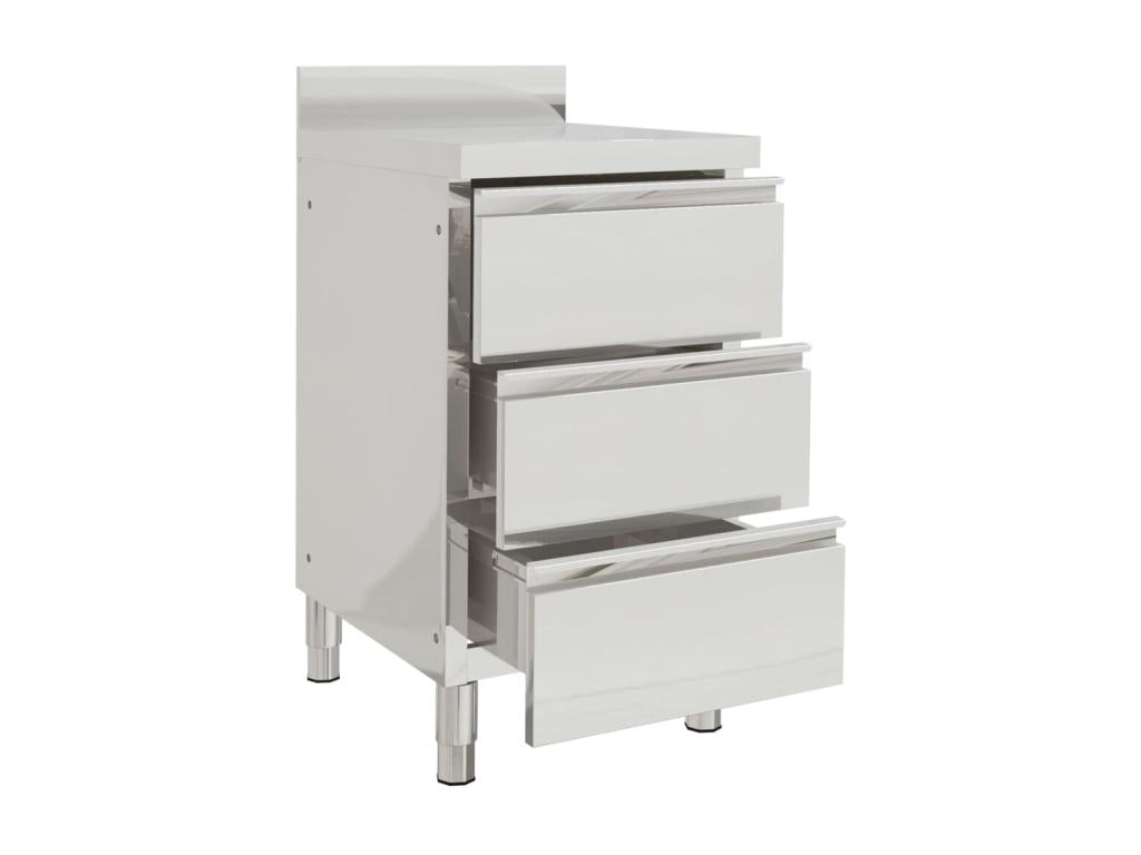 Set of 2 silver cabinets 50x60x95 cm 02 0000008 91621CGOM