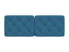 Blue velvet headboard cushion, 140cm, 17087ARHA