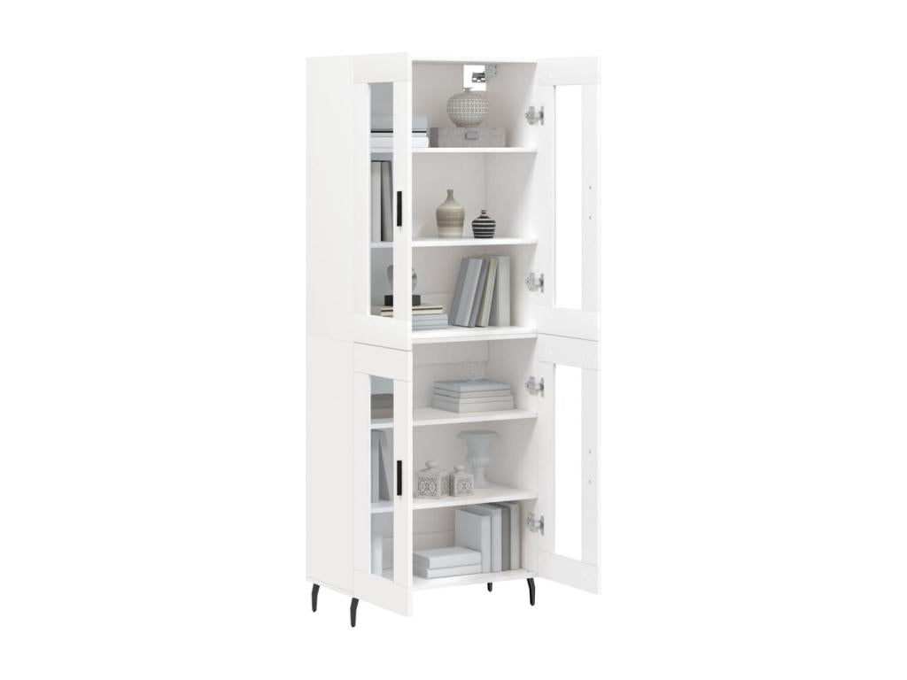 White high sideboard 69.5x34x180 cm Engineered wood