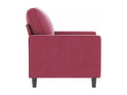 Burgundy Red Armchair 60 cm Velvet 75693OJBU