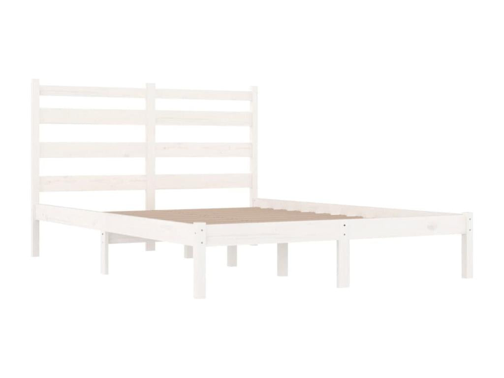White bed frame, solid pine wood, 120x200 cm, 20227RFPE