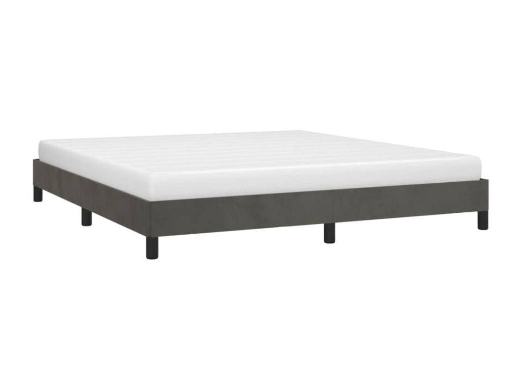 Dark Grey Bed Frame 180x200 cm Velvet 53443ODAV