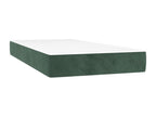 Bohometop bed base with LED mattress, dark green, 100x200 cm, 13111MMJG