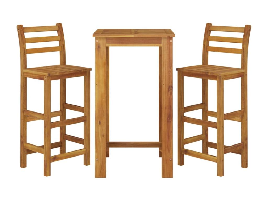 Brown wooden dining room set 42x36x110 cm 02 0013593 10549RPHK