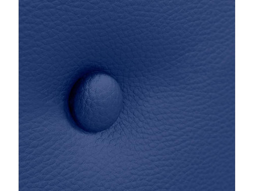 Bohometop Faux Leather Headboard with 2 Bohometop Buttons 110x50cm Beds 105 - Blue 39539MAJI