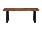 Honey brown coffee table 110x55x40 solid wood by Bohometop 41150VSUM