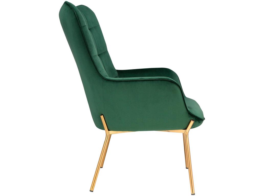 Bohometop - Upholstered green velvet accent chair 18786VVYA
