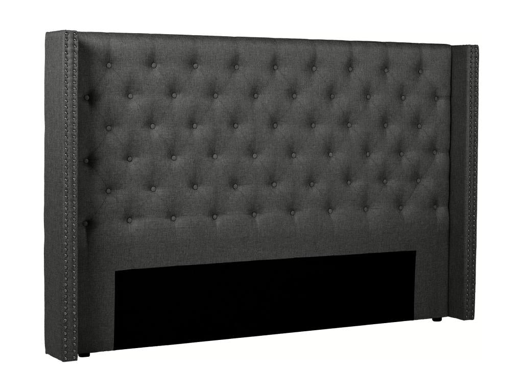Upholstered headboard - 190 cm - Fabric - Grey - Bohometop 49100EXFK