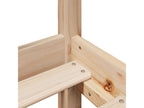 Bed frame without mattress 120x190 cm solid pine wood 17823HPGZ