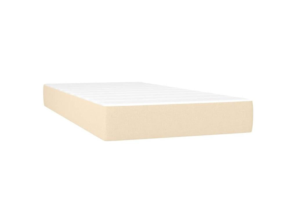 Bohometop bed base with mattress, Cream 100x200 cm, Fabric 06929DTKZ