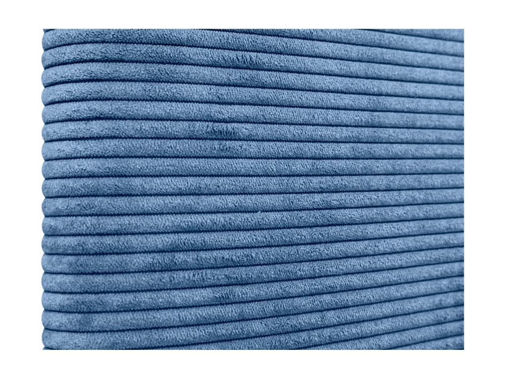 Bohometop Plain Corduroy Headboard 90x60cm for 80/90cm Beds - Blue 09541IIOC