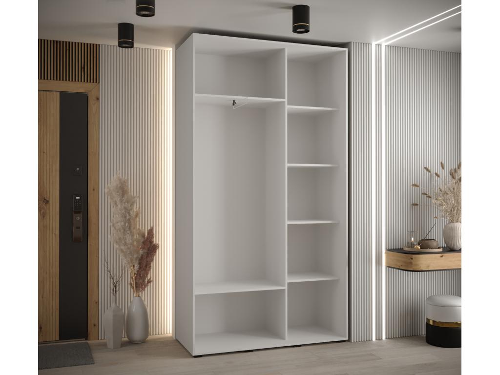 Bohometop 3 Sliding Door Wardrobe 235.2/140/45 2 Doors White/Bohometop/Black 71283XETK