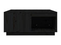 Coffee table, black, 80x81x36.5 cm, solid pine wood, 64284BREW