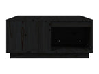 Coffee table, black, 80x81x36.5 cm, solid pine wood, 64284BREW