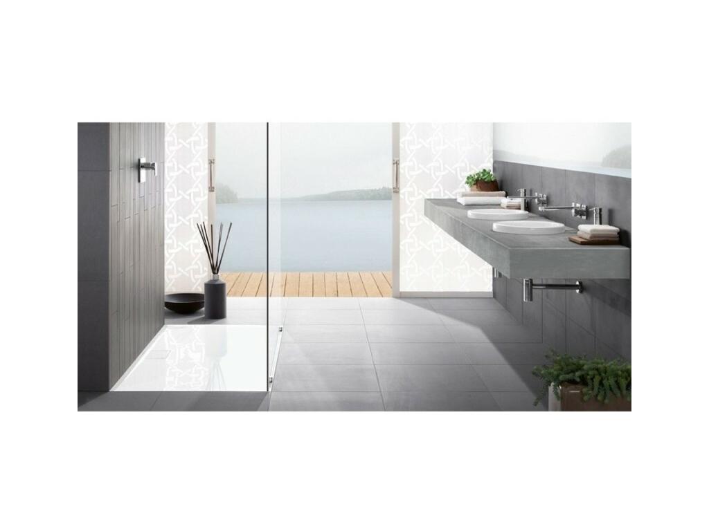 Bohometop 120x75cm Anti-slip Acrylic Rectangular White Shower Tray 28637RAKM