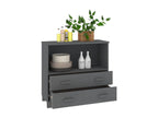 Homelumiere Dark Grey Buffet 85x35x80 cm Solid Pine Wood