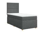 Bohometop bed base and mattress, dark grey, 90x190 cm, fabric, 12036TXBG