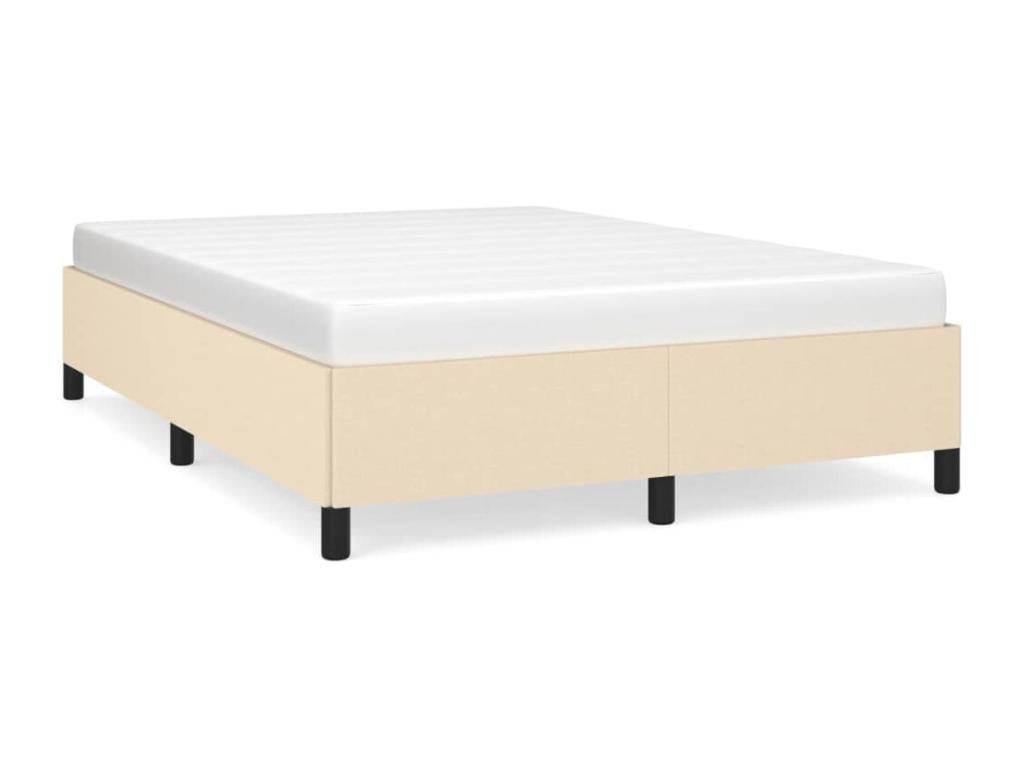 Bed frame Cream 140x190 cm Fabric 98857NACA