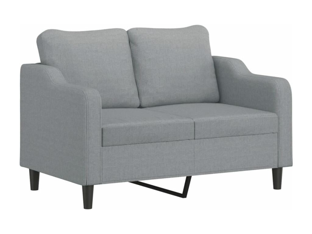 3-Piece Sofa Set with Cushions, Light Grey Fabric 99650URAI