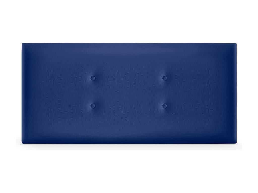 Bohometop Faux Leather Headboard with 2 Bohometop Buttons 110x50cm Beds 105 - Blue 39539MAJI