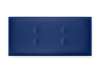 Bohometop Faux Leather Headboard with 2 Bohometop Buttons 110x50cm Beds 105 - Blue 39539MAJI