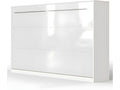 Bohometop Horizontal Wall Bed 120x200cm, White/Glossy White 68343BLBX