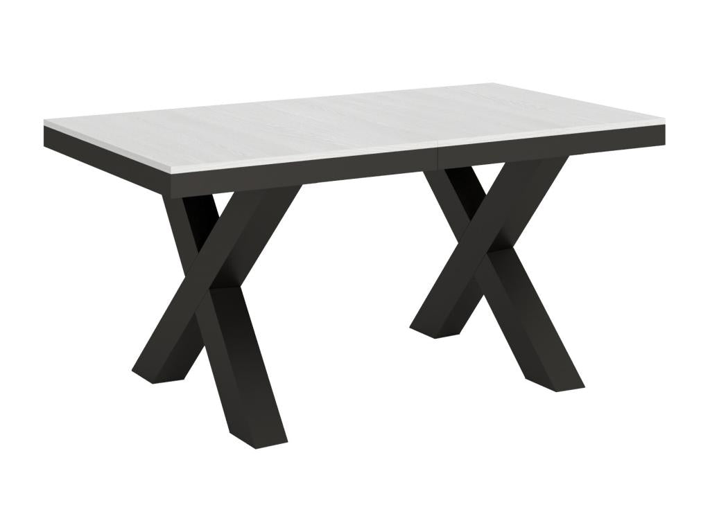 Bohometop Extendable Table 90x160/264 cm White Ash Anthracite Frame 12340DFWR