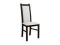 Bohometop Chair 116 Walnut - White 95x44x40cm Faux leather Wood 22934UOSE